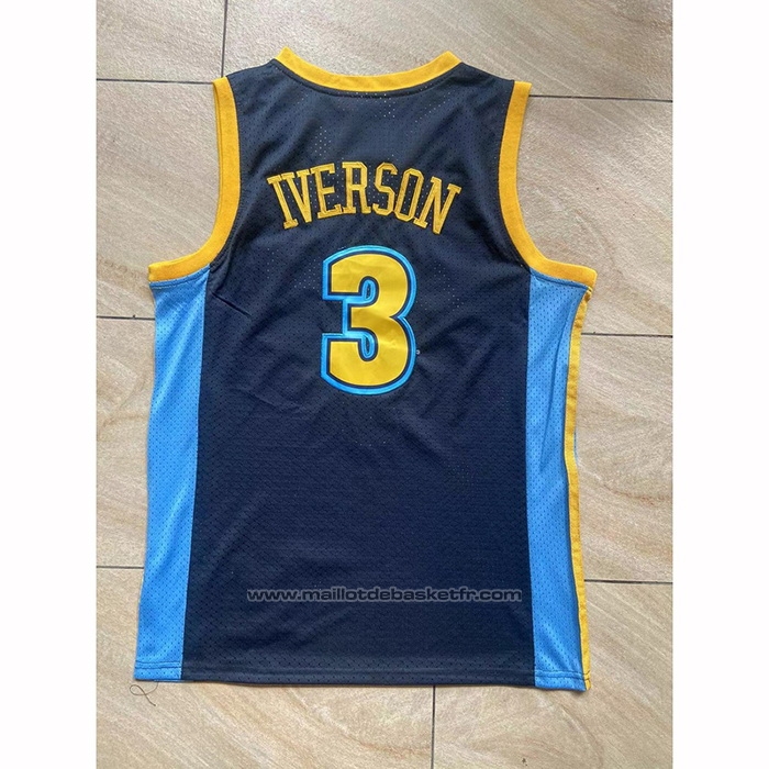 Maillot Denver Nuggets Allen Iverson #3 Mitchell & Ness 2006-07 Bleu2